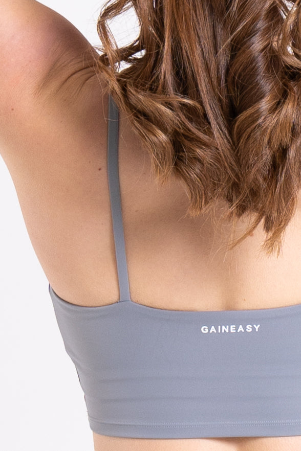 Racer Tank Bra - Cloud Grey