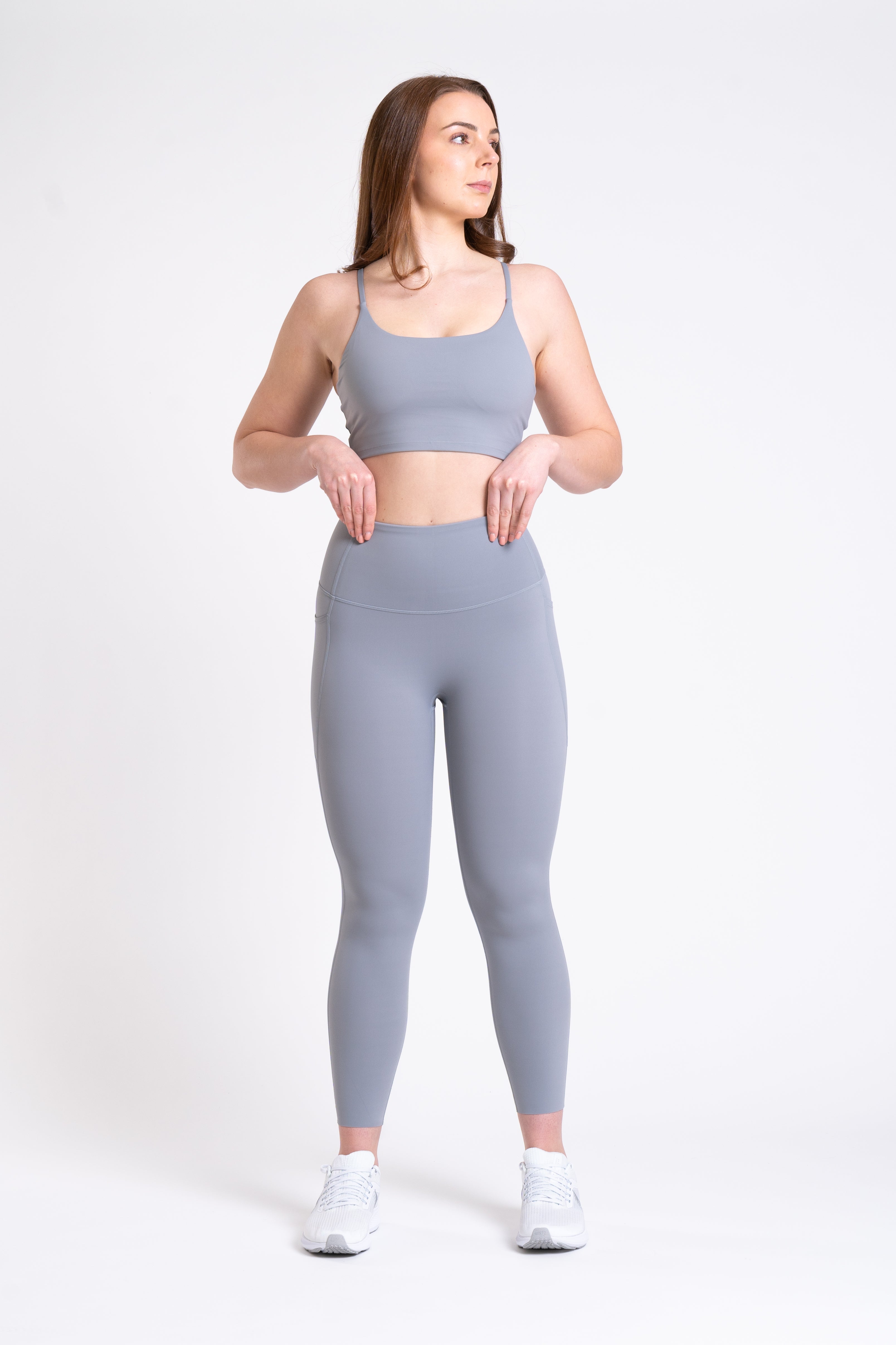Racer Tank Bra - Cloud Grey