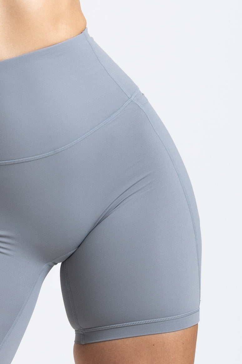 Racer Side Pocket Shorts - Cloud Grey