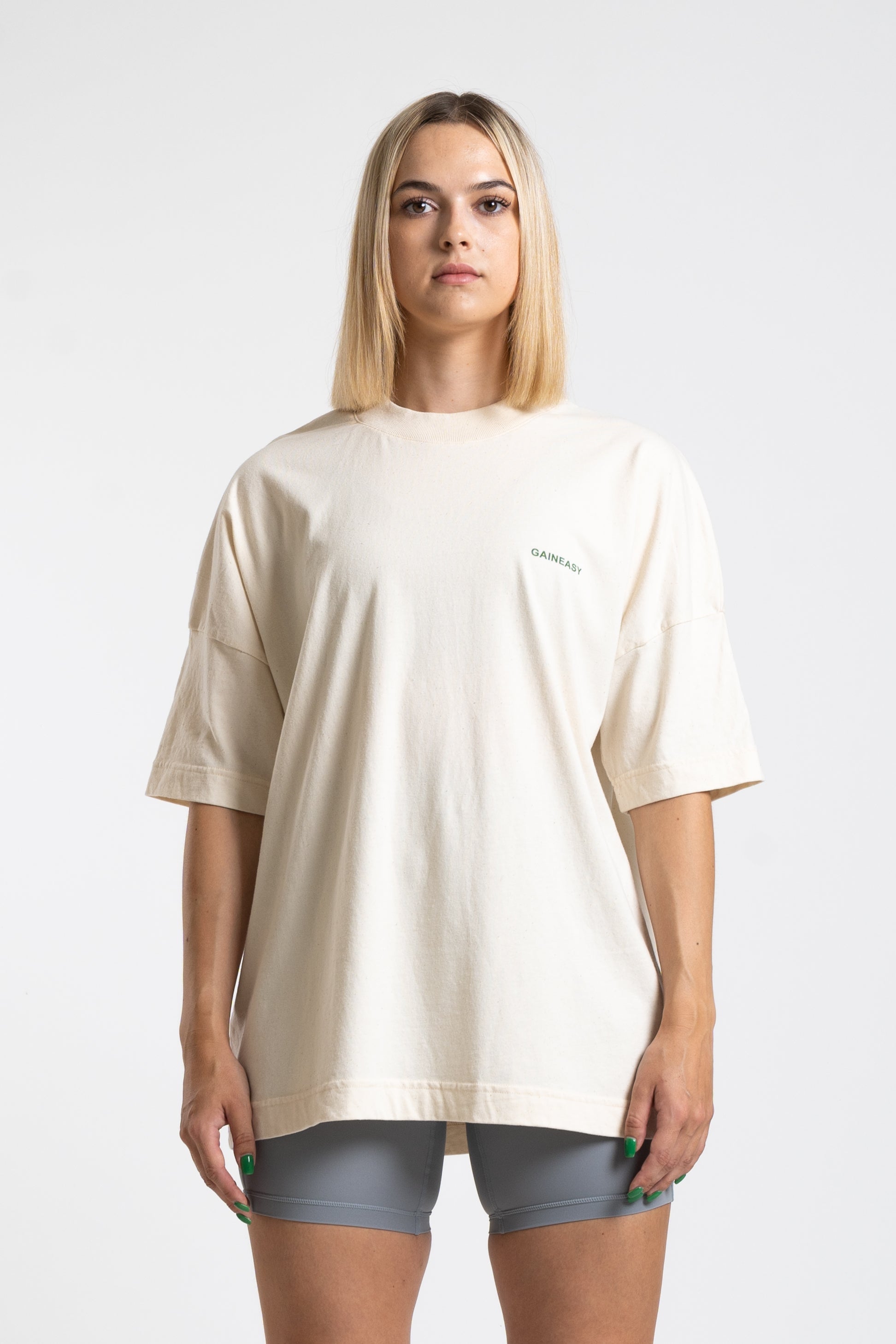 Team Training Oversized Top - Cream