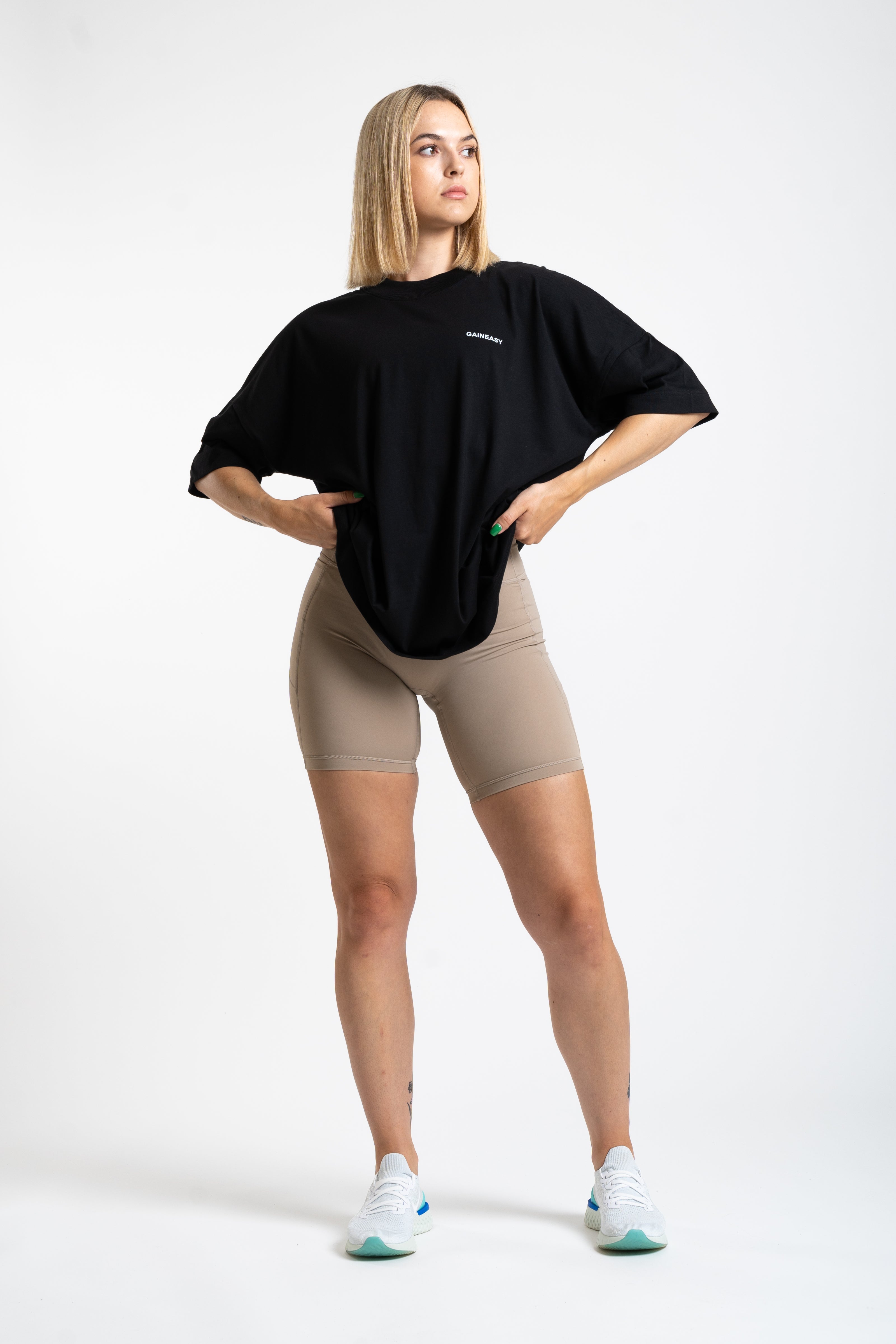 A Good Place Oversized Top - Black