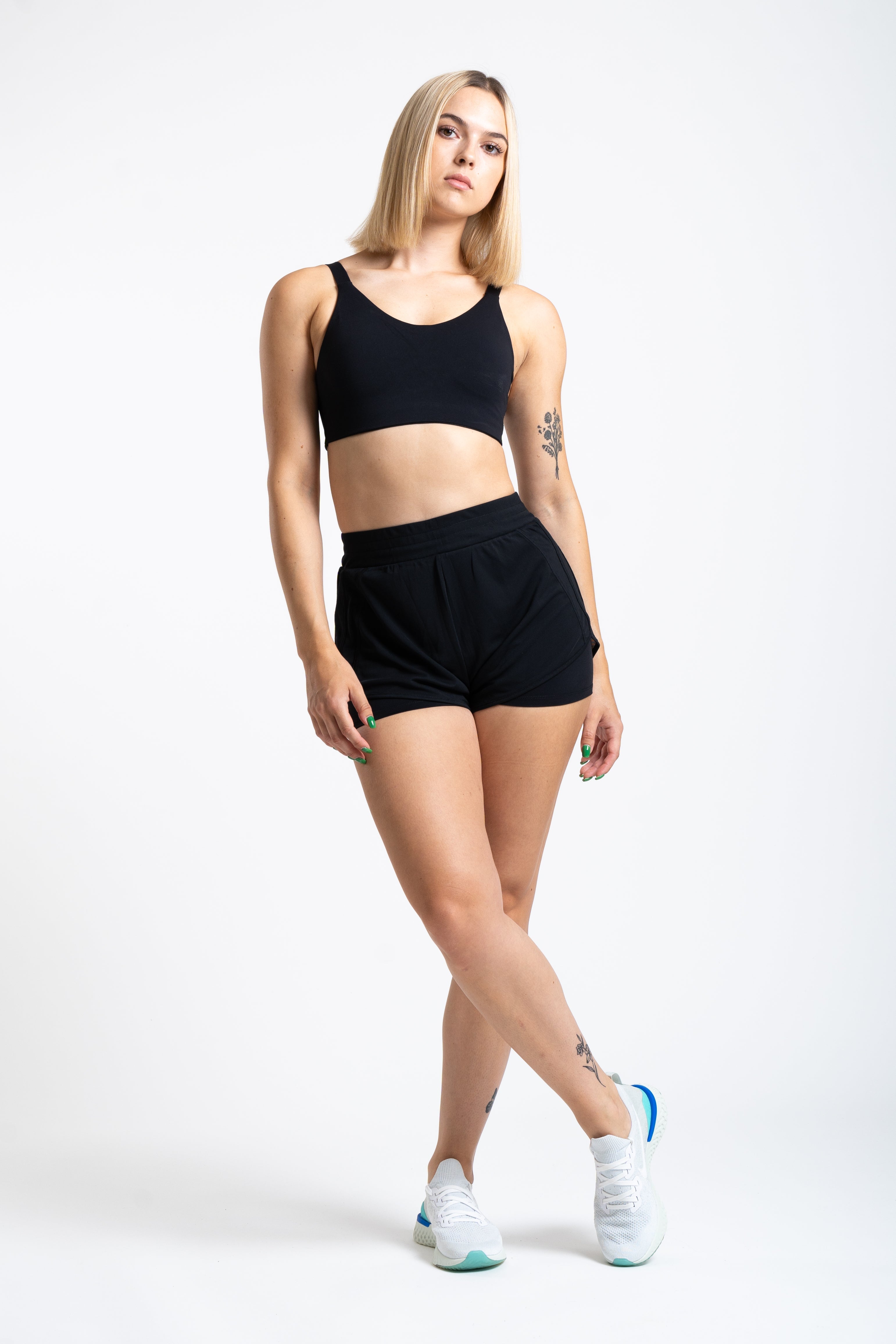 Racer 2 In 1 Shorts - Jet Black