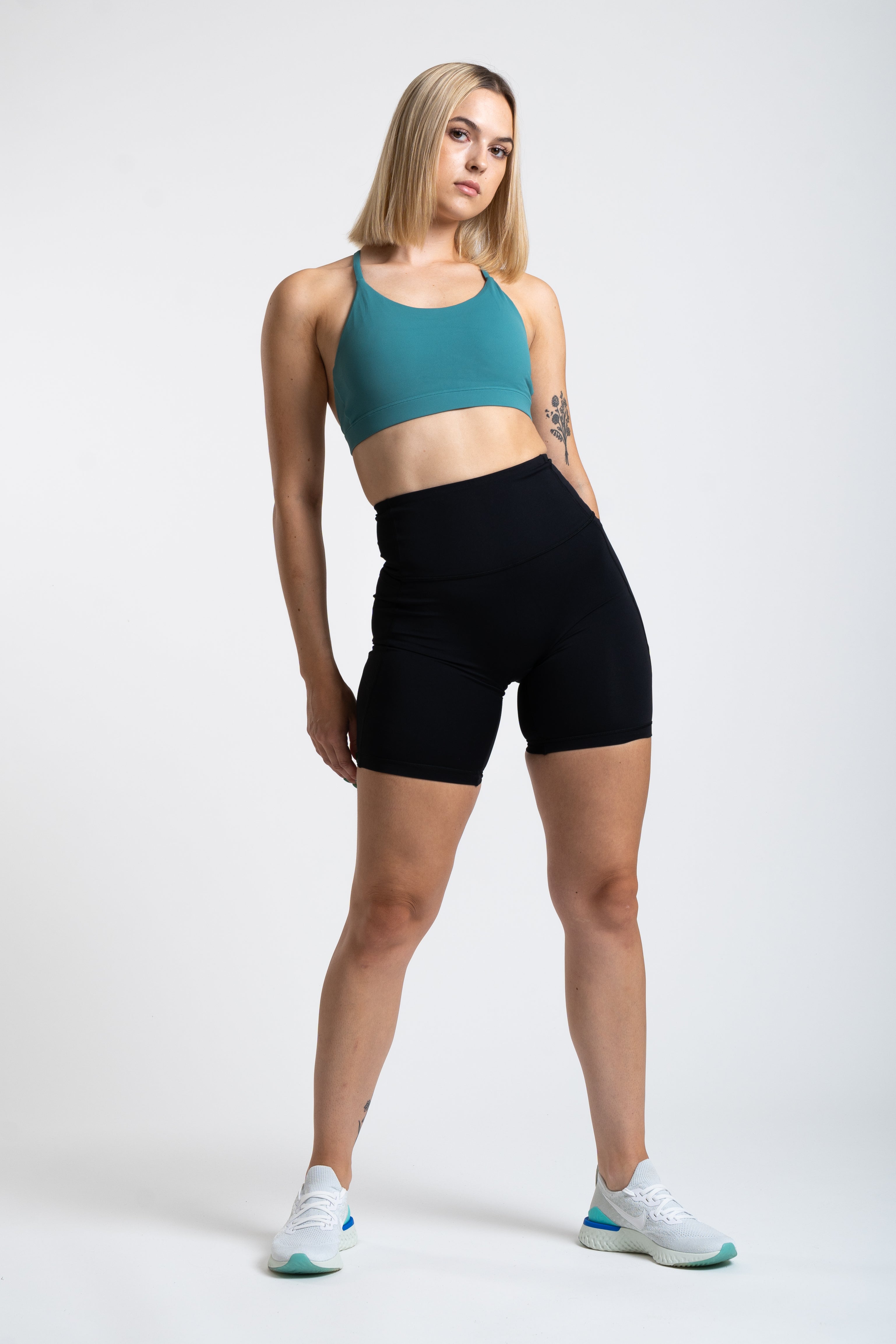 Define Backless Sports Bra - Jade Green