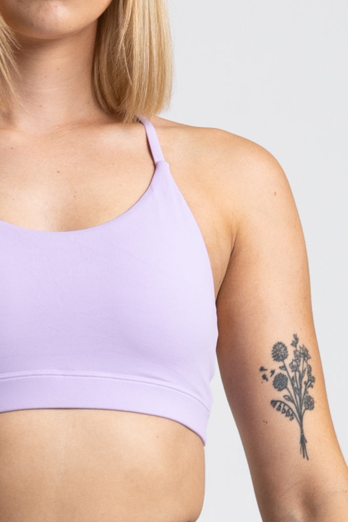 Define Backless Sports Bra - Light Purple