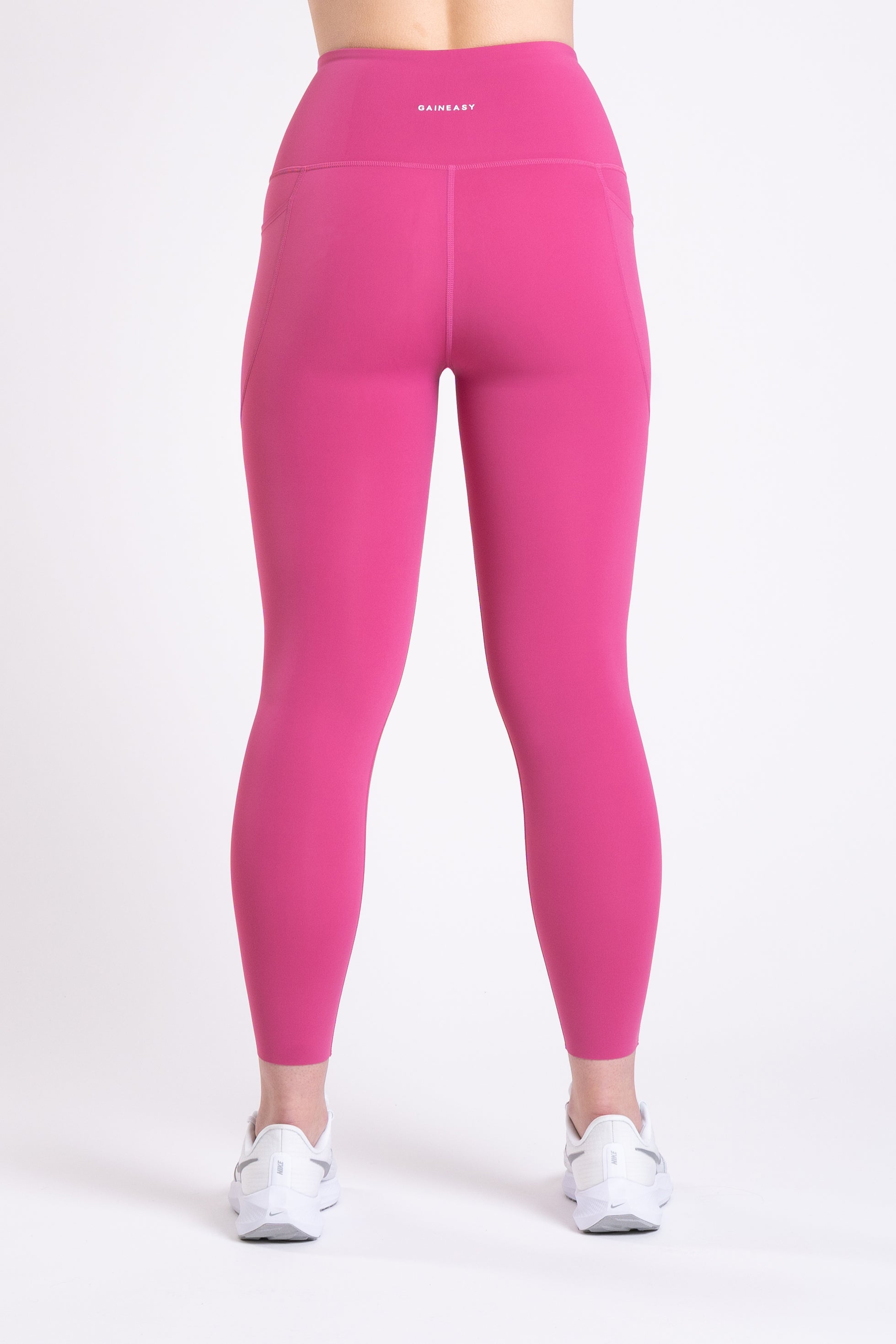 Racer Side Pocket Leggings - Hot Pink