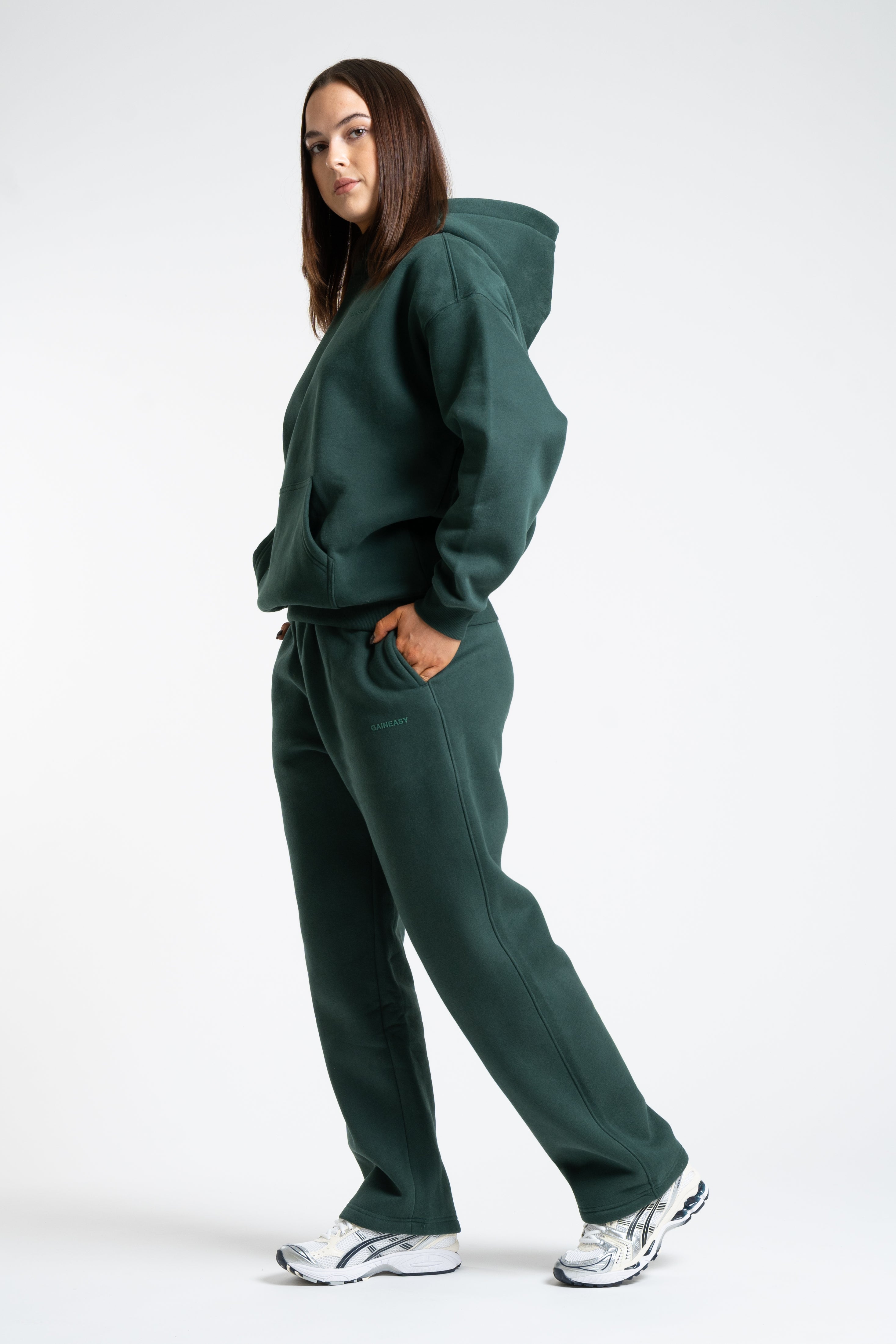 Warm Up Oversized Hoodie - Forest Green