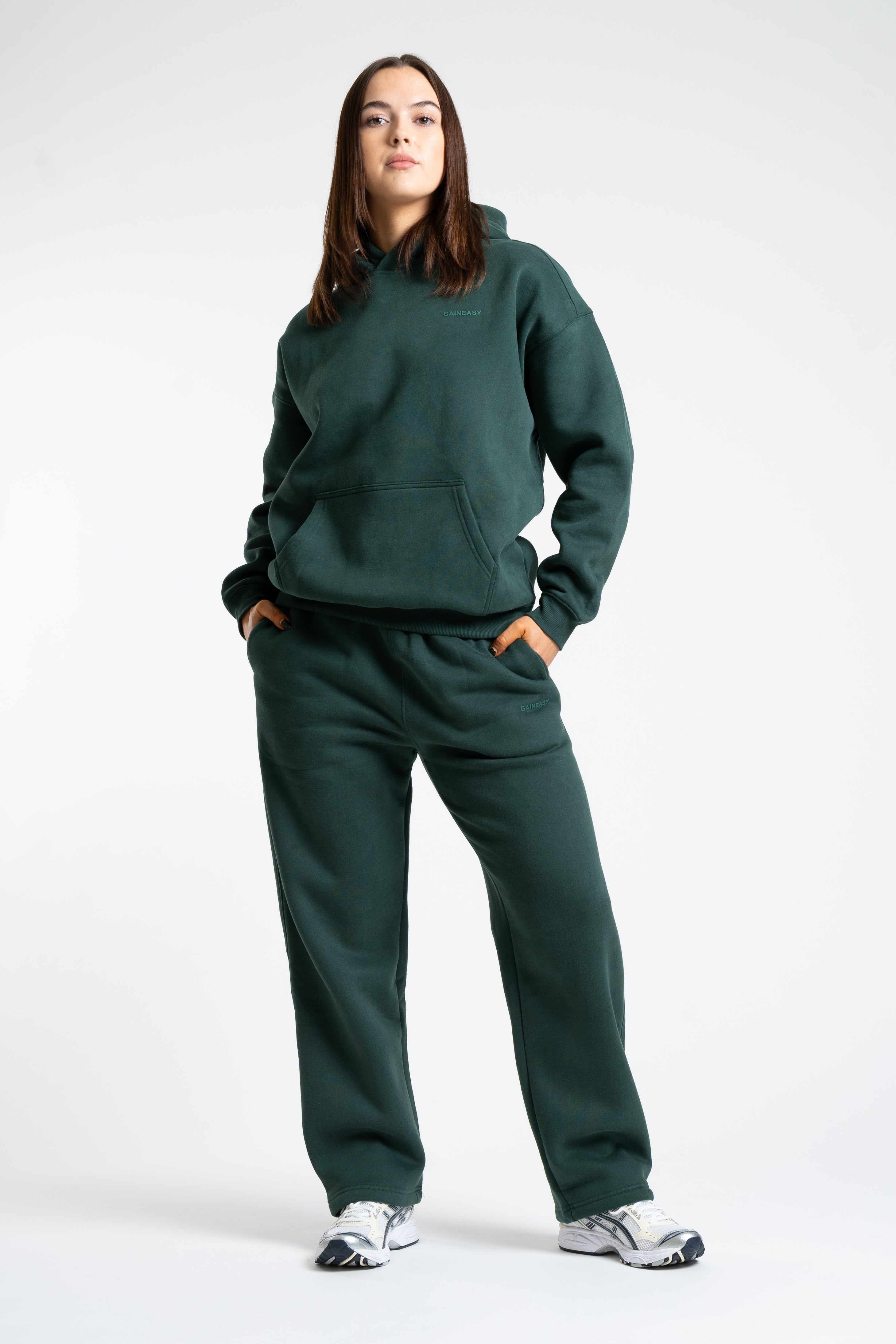 Warm Up Oversized Hoodie - Forest Green