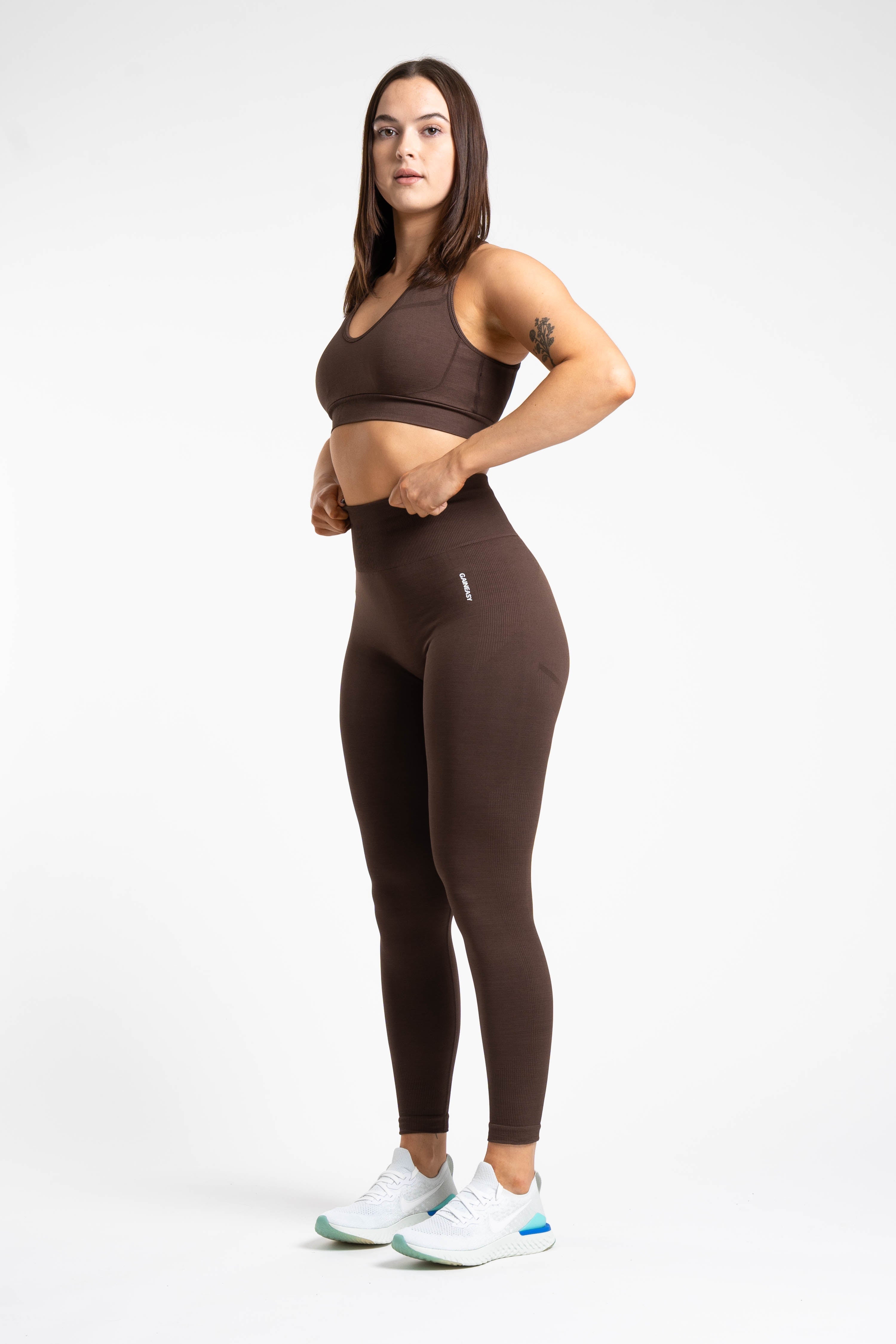 Reflex Sustainable Leggings - Coffee Brown