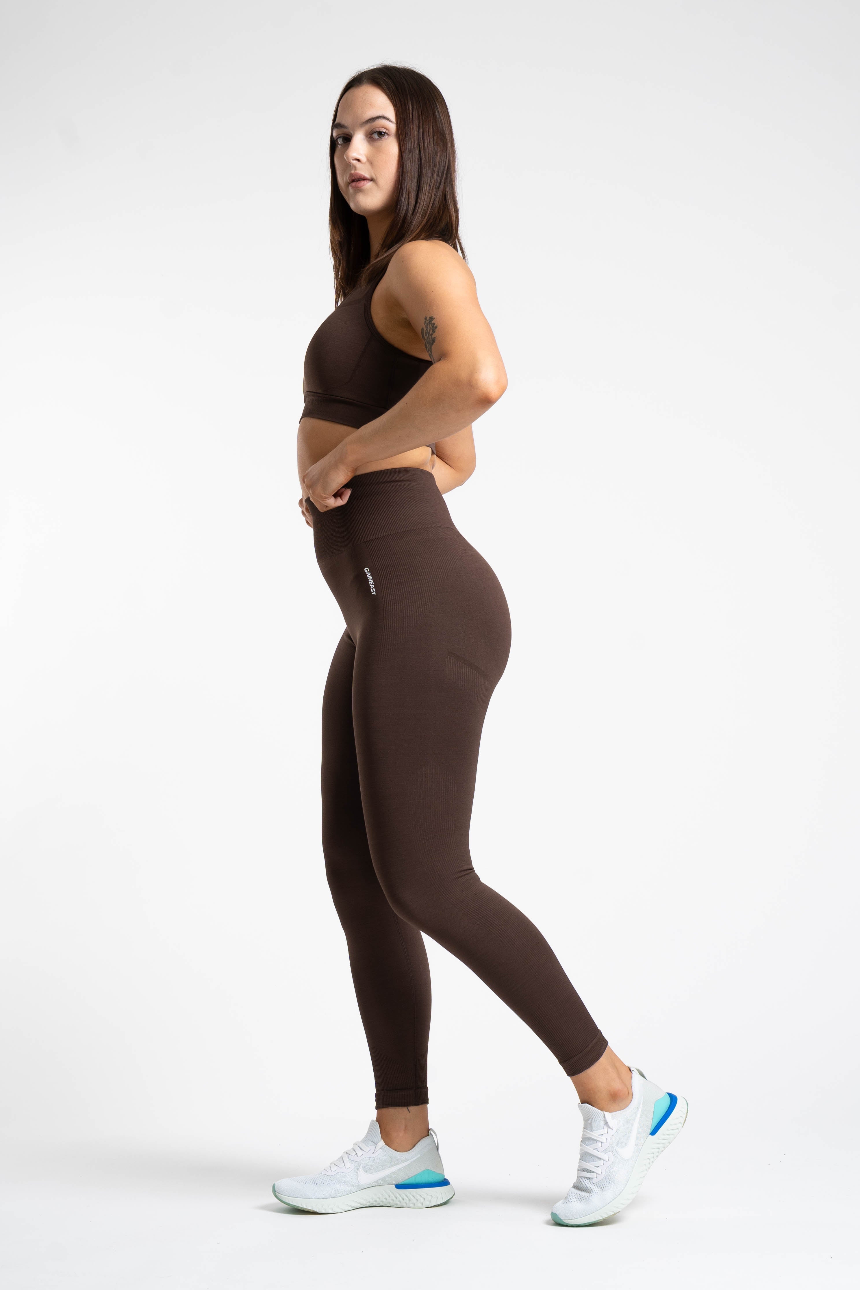 Reflex Sustainable Leggings - Coffee Brown
