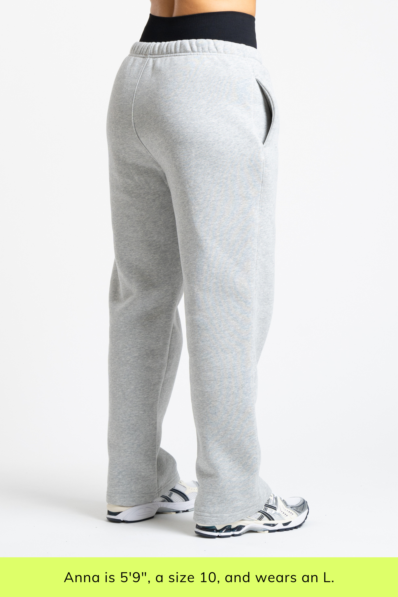 Warm Up Straight Leg Sweatpants - Grey Marl