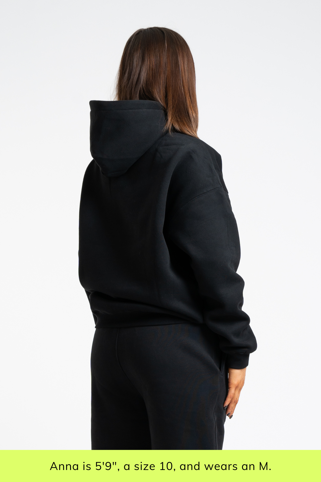 Warm Up Oversized Hoodie - Midnight Black