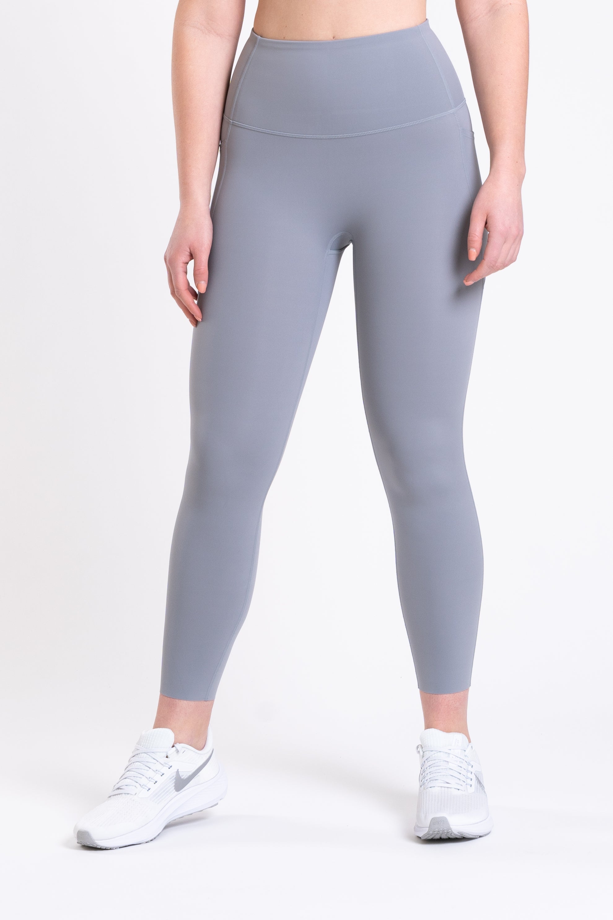 Racer Side Pocket Leggings - Cloud Grey