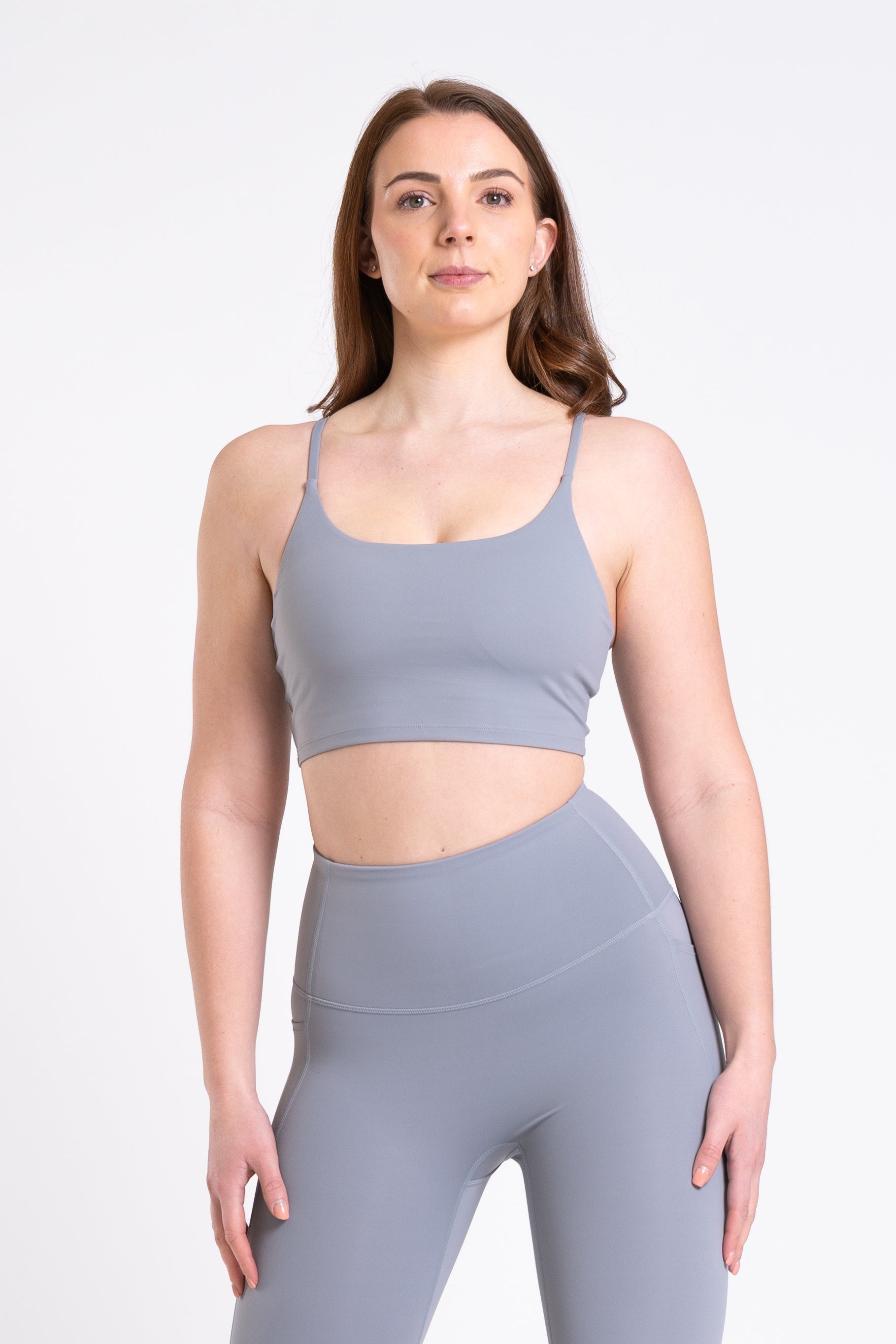 Racer Tank Bra - Cloud Grey