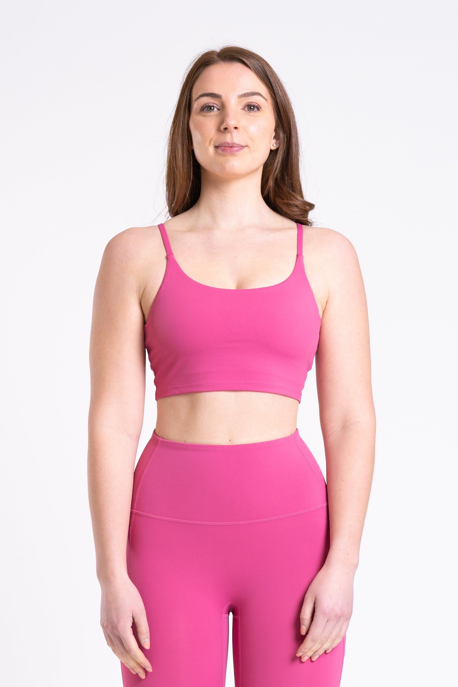 Racer Tank Bra - Hot Pink