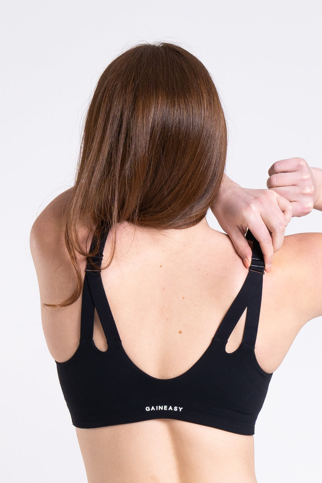 Racer Sports Bra - Jet Black