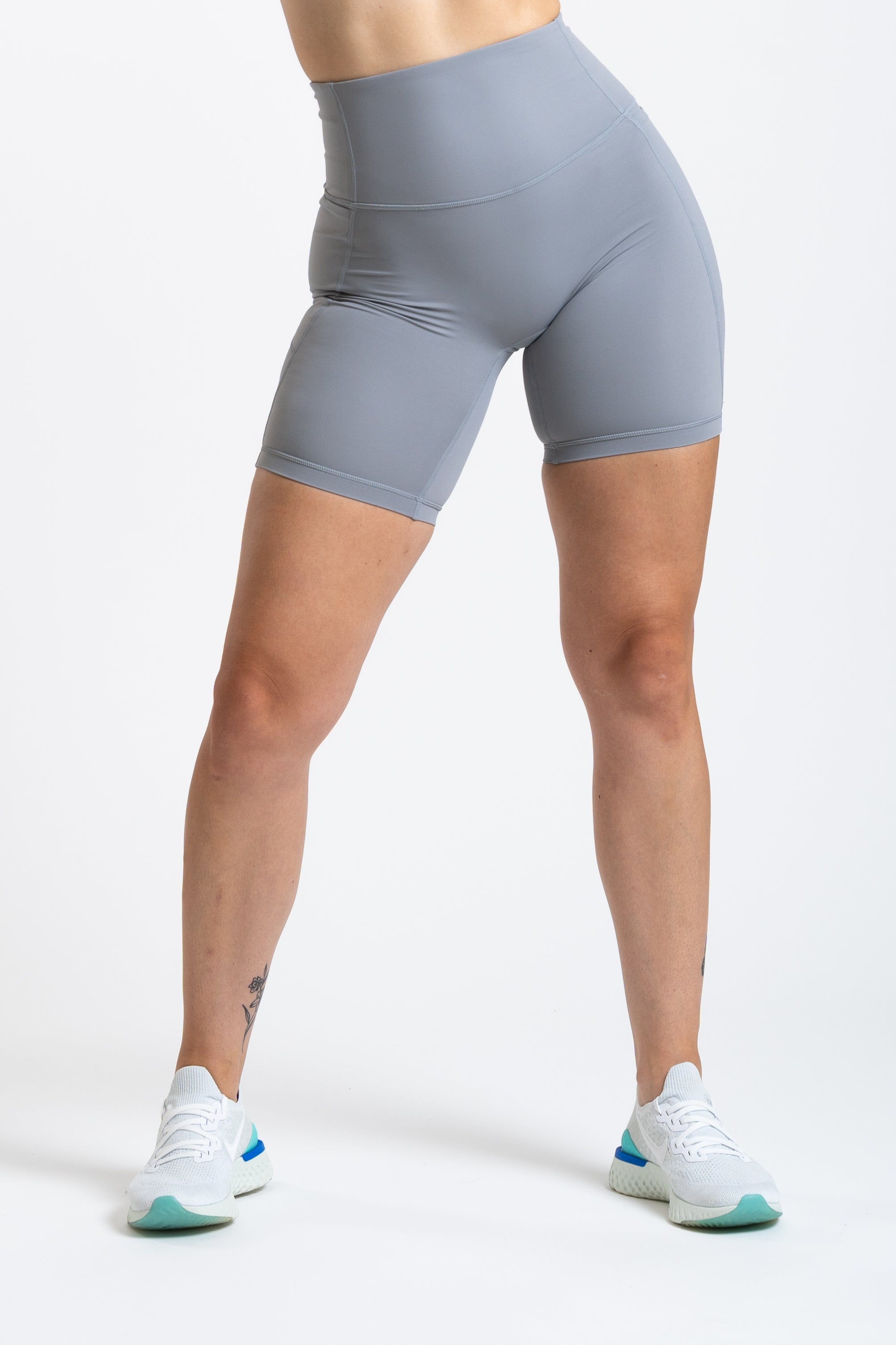 Racer Side Pocket Shorts - Cloud Grey
