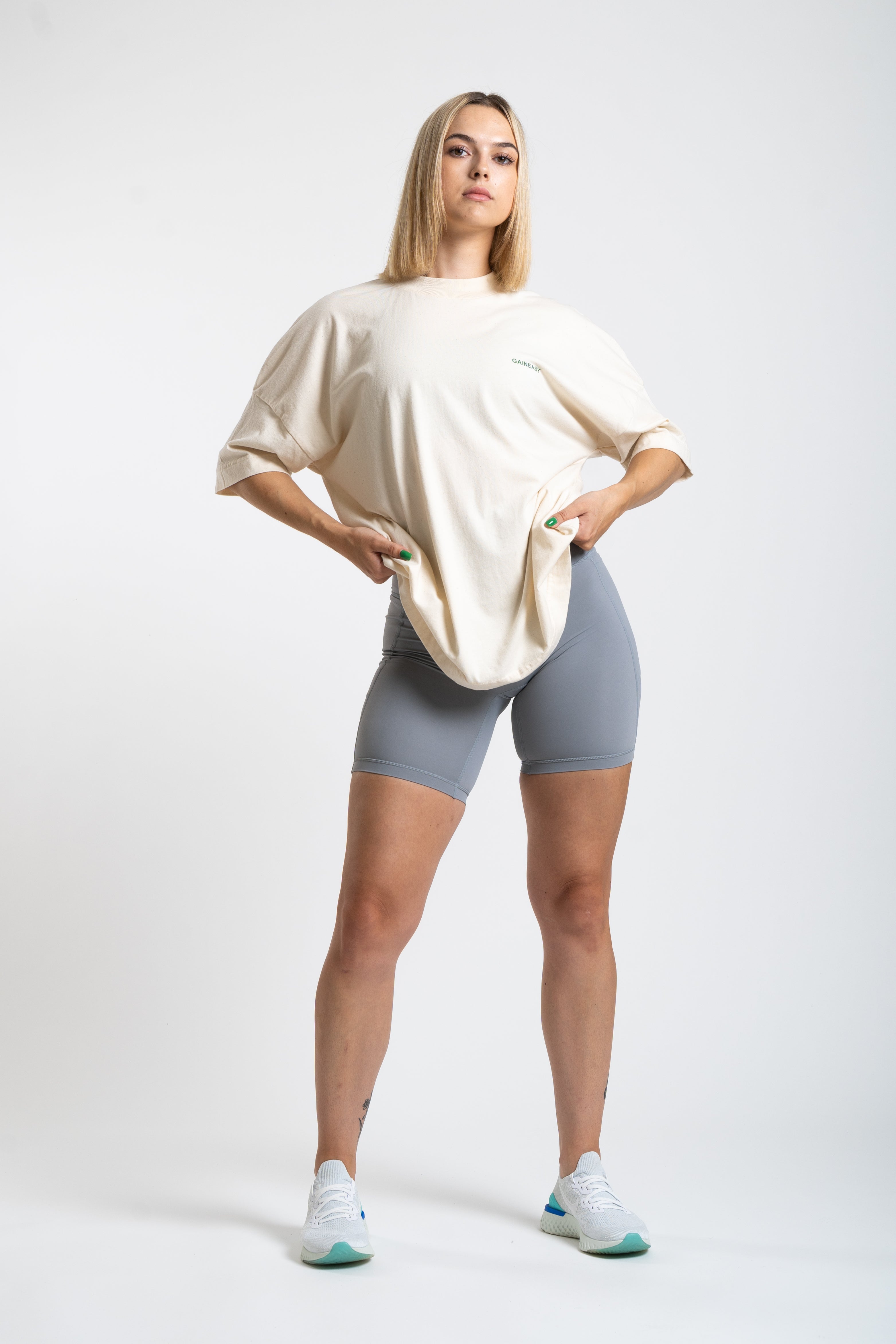 Team Training Oversized Top - Cream