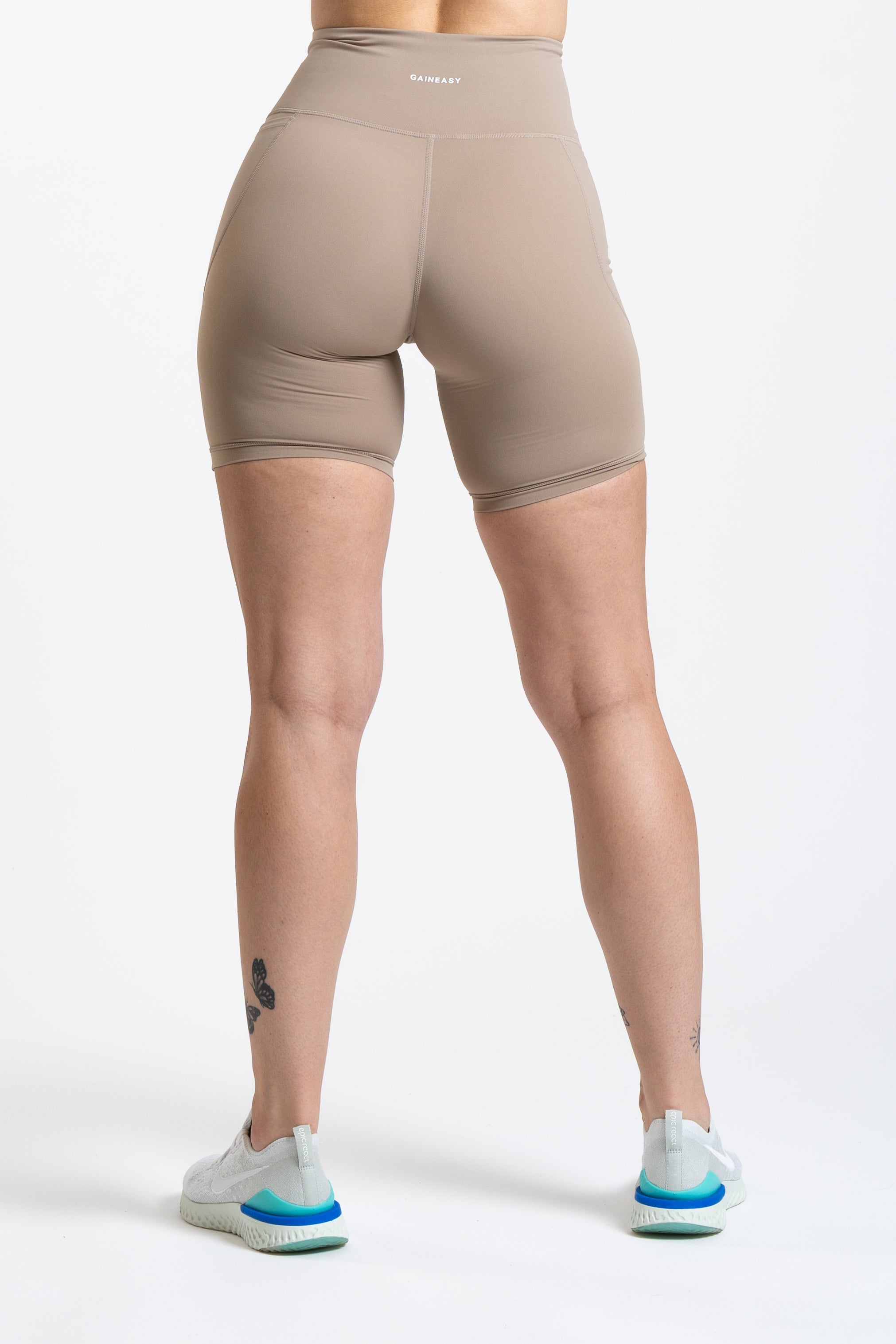 Racer Side Pocket Shorts - Sand Brown