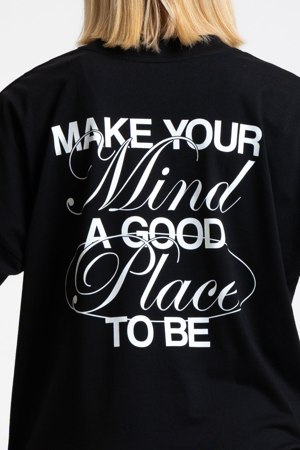 A Good Place Oversized Top - Black
