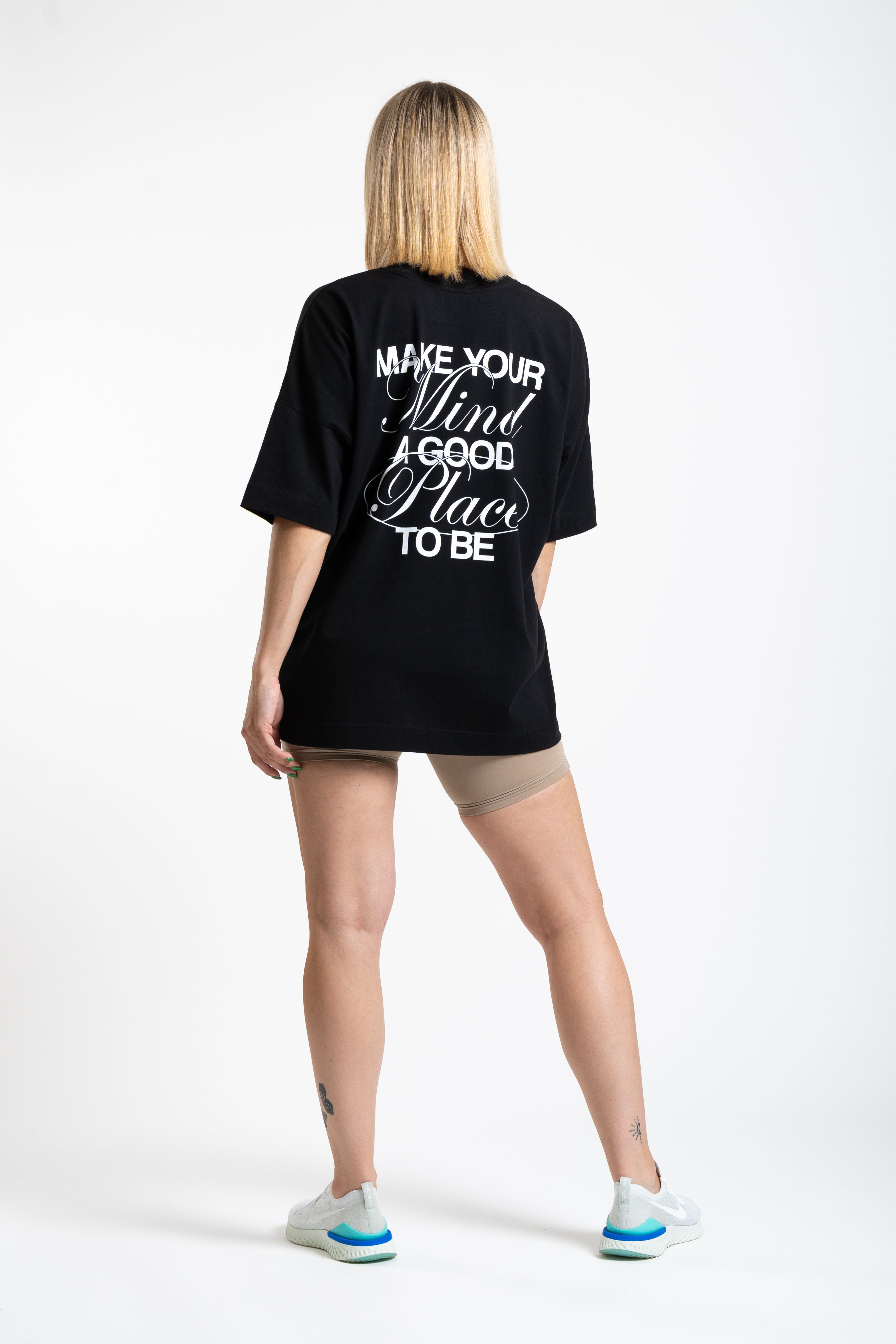 A Good Place Oversized Top - Black