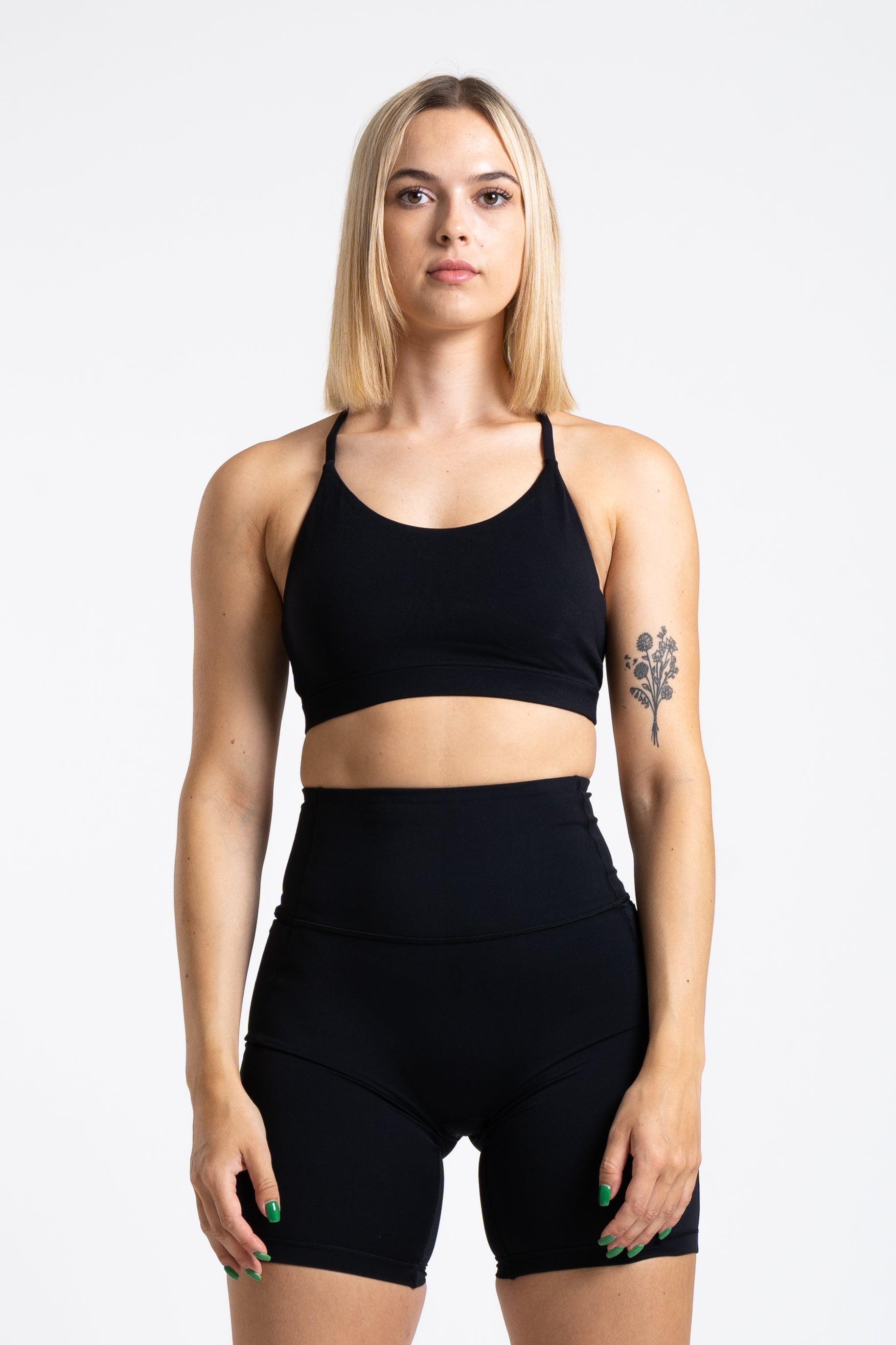 Define Backless Sports Bra - Midnight Black
