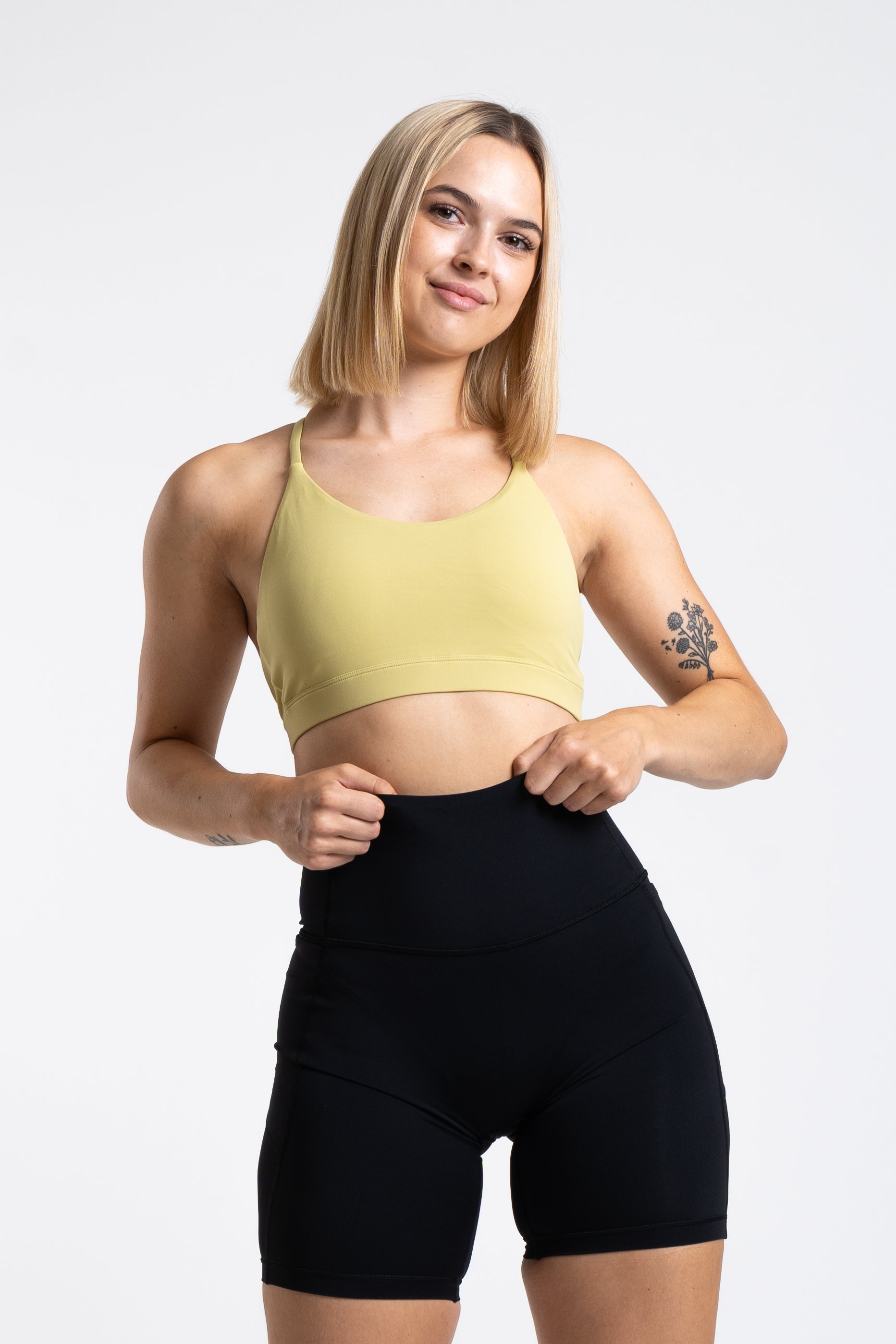 Define Backless Sports Bra - Lime Green