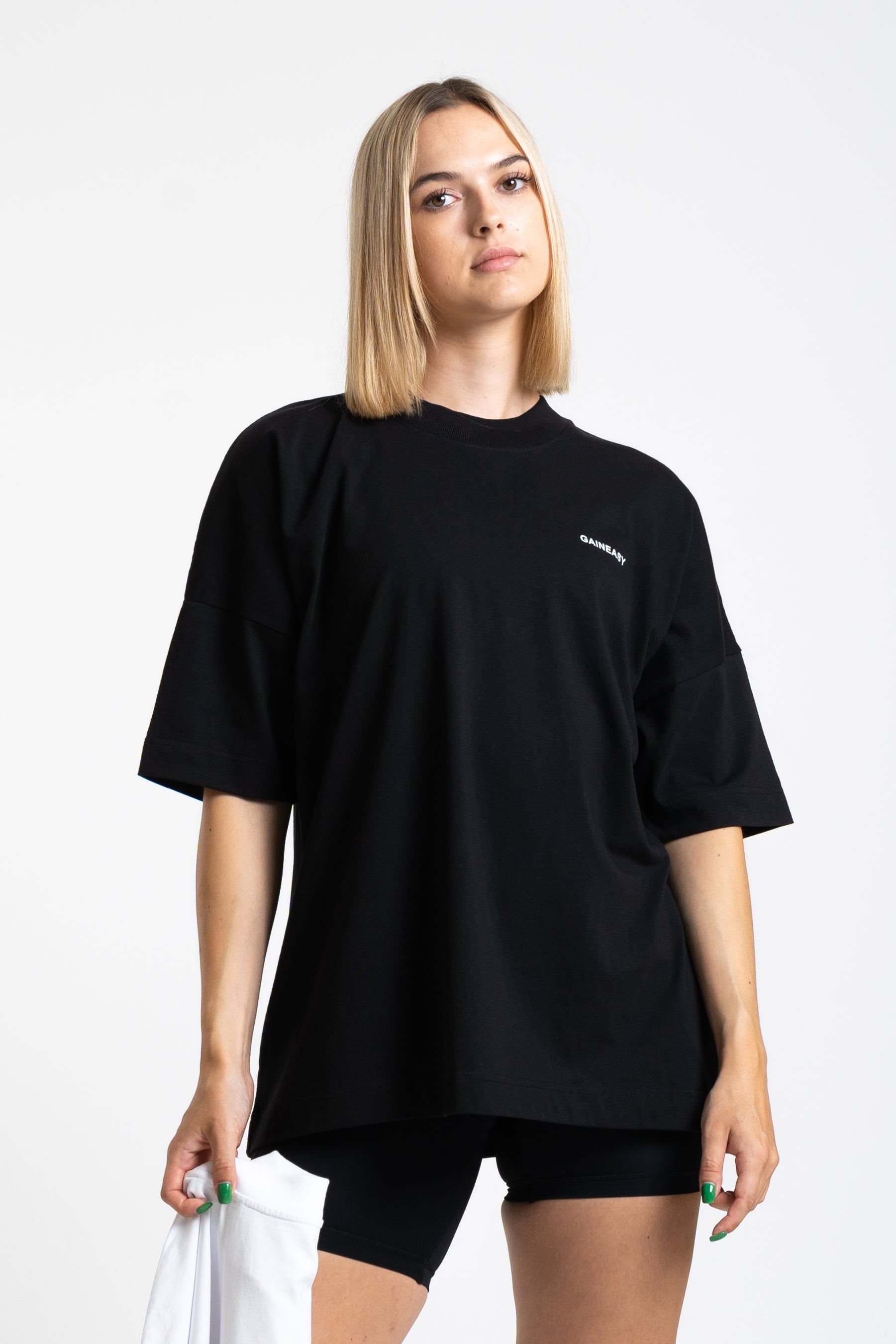 A Good Place Oversized Top - Black