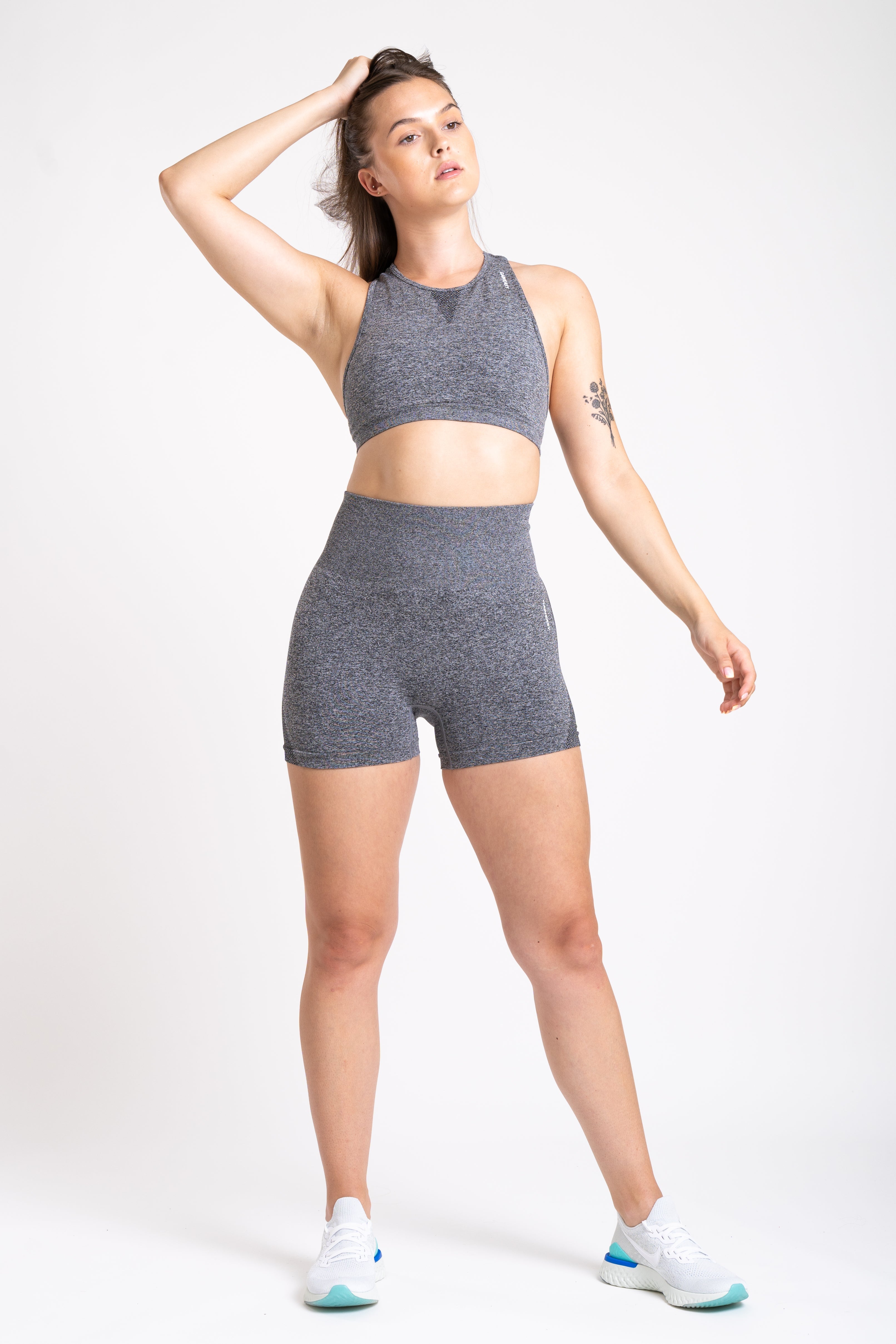 Tricot Seamless Shorts - Fossil Grey