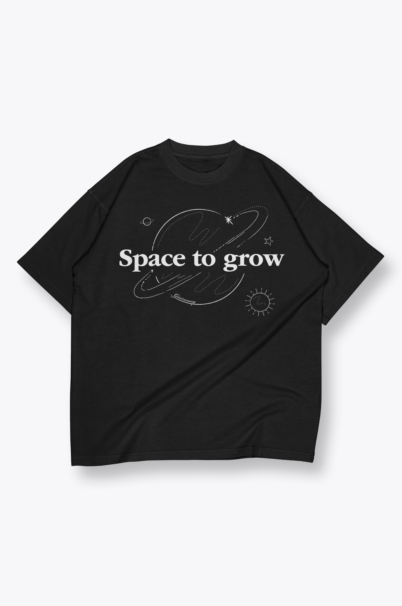 Space To Grow Oversized Top - Black