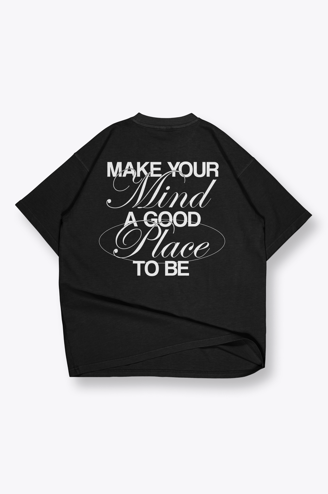 A Good Place Oversized Top - Black