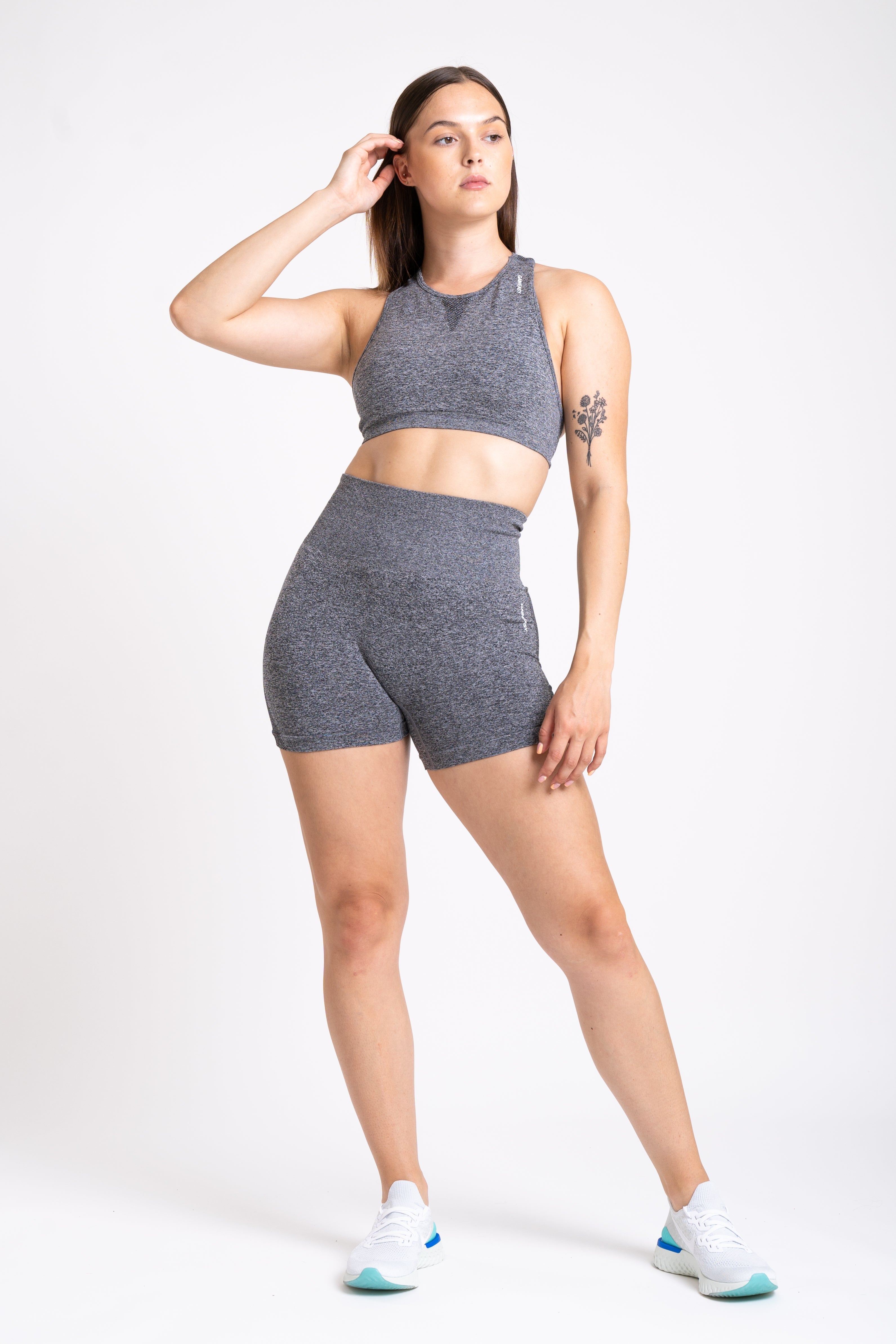 Tricot Seamless Shorts - Fossil Grey