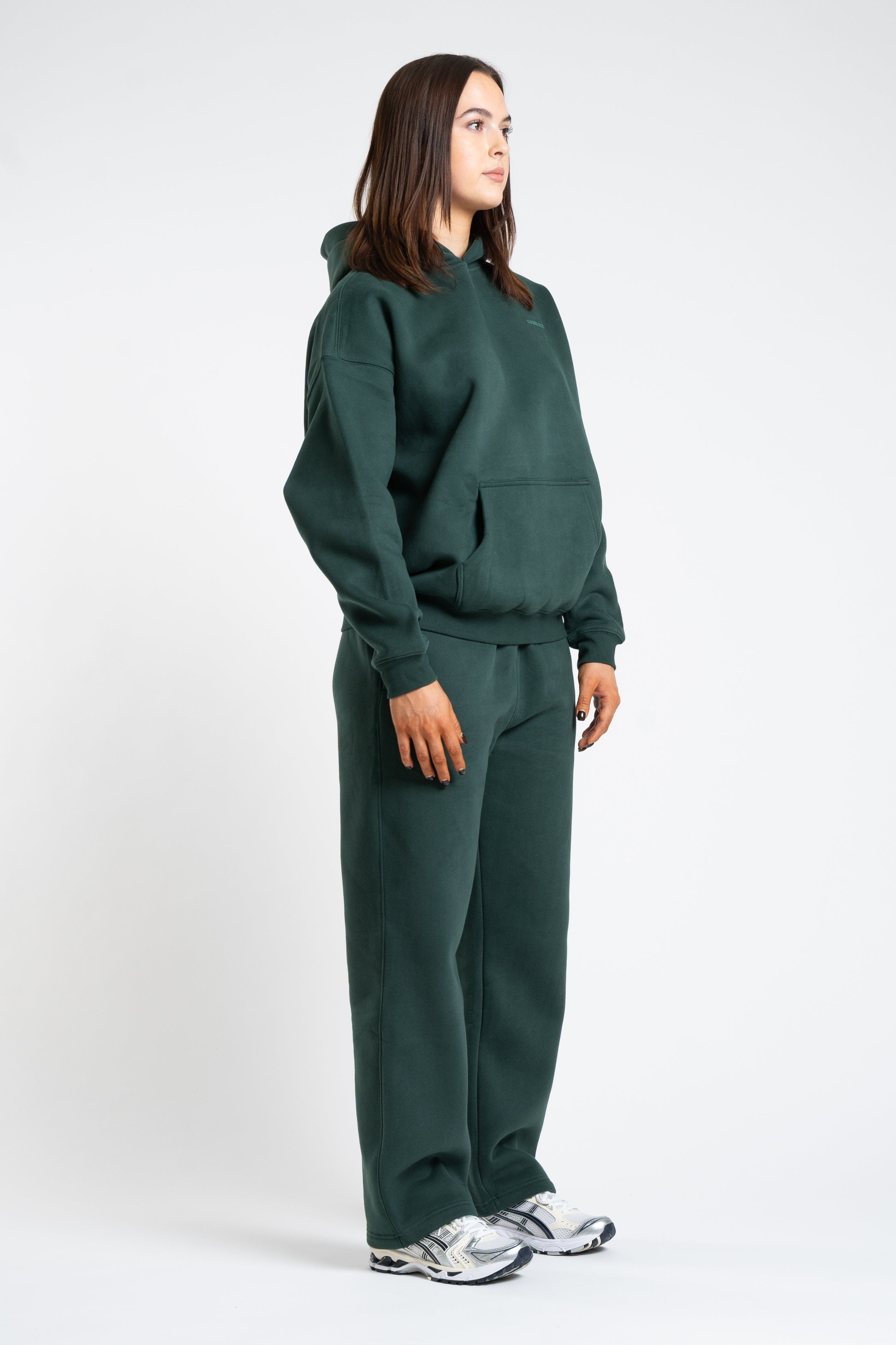 Warm Up Oversized Hoodie - Forest Green