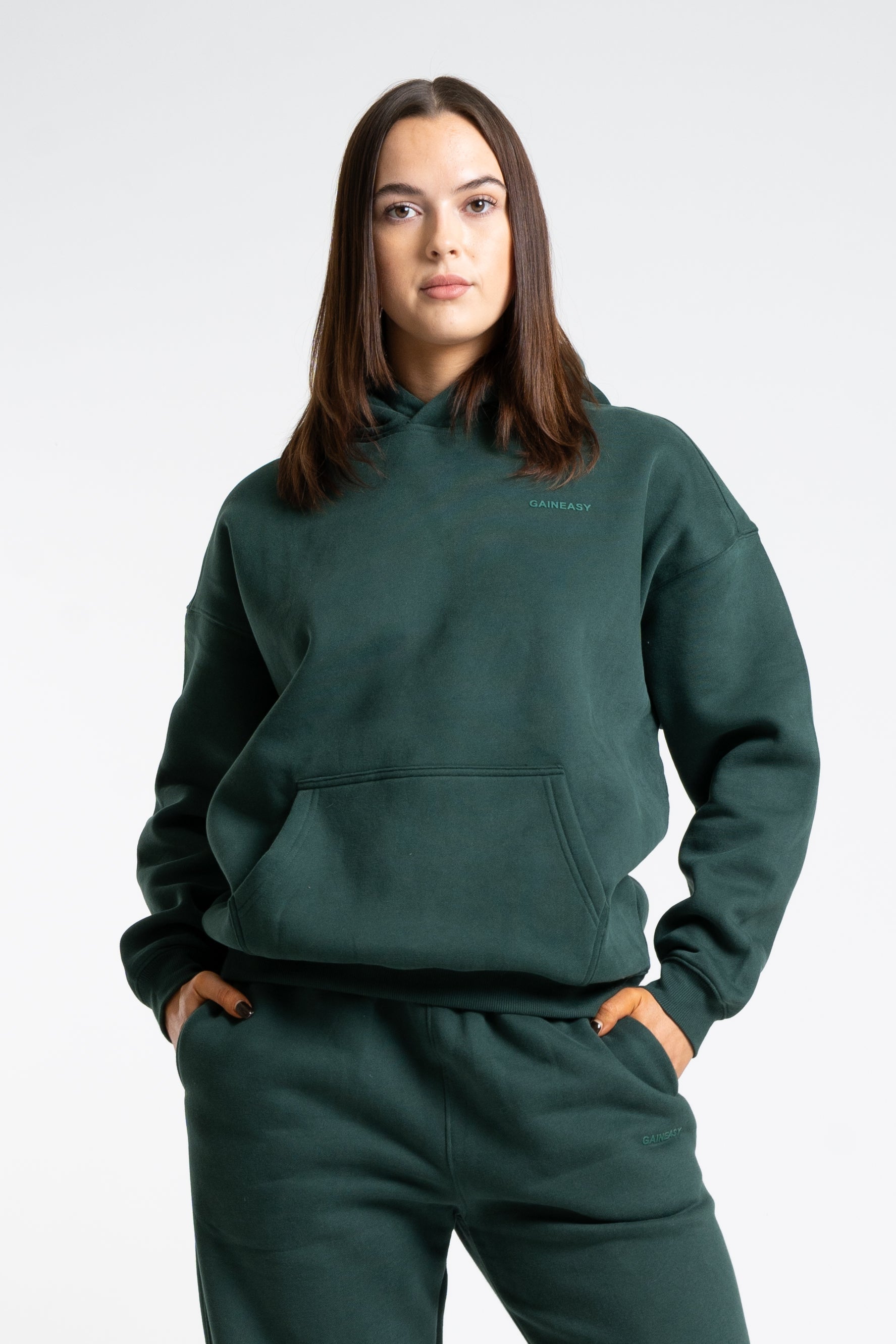 Warm Up Oversized Hoodie - Forest Green