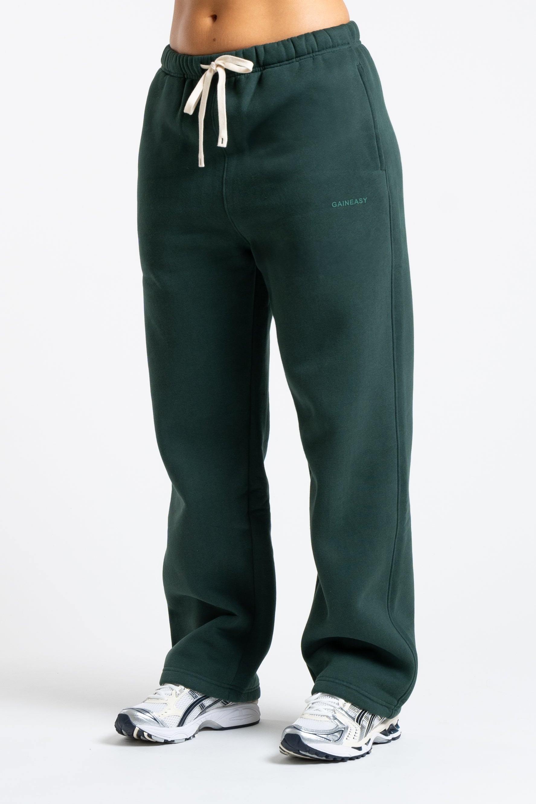 Warm Up Straight Leg Sweatpants - Forest Green