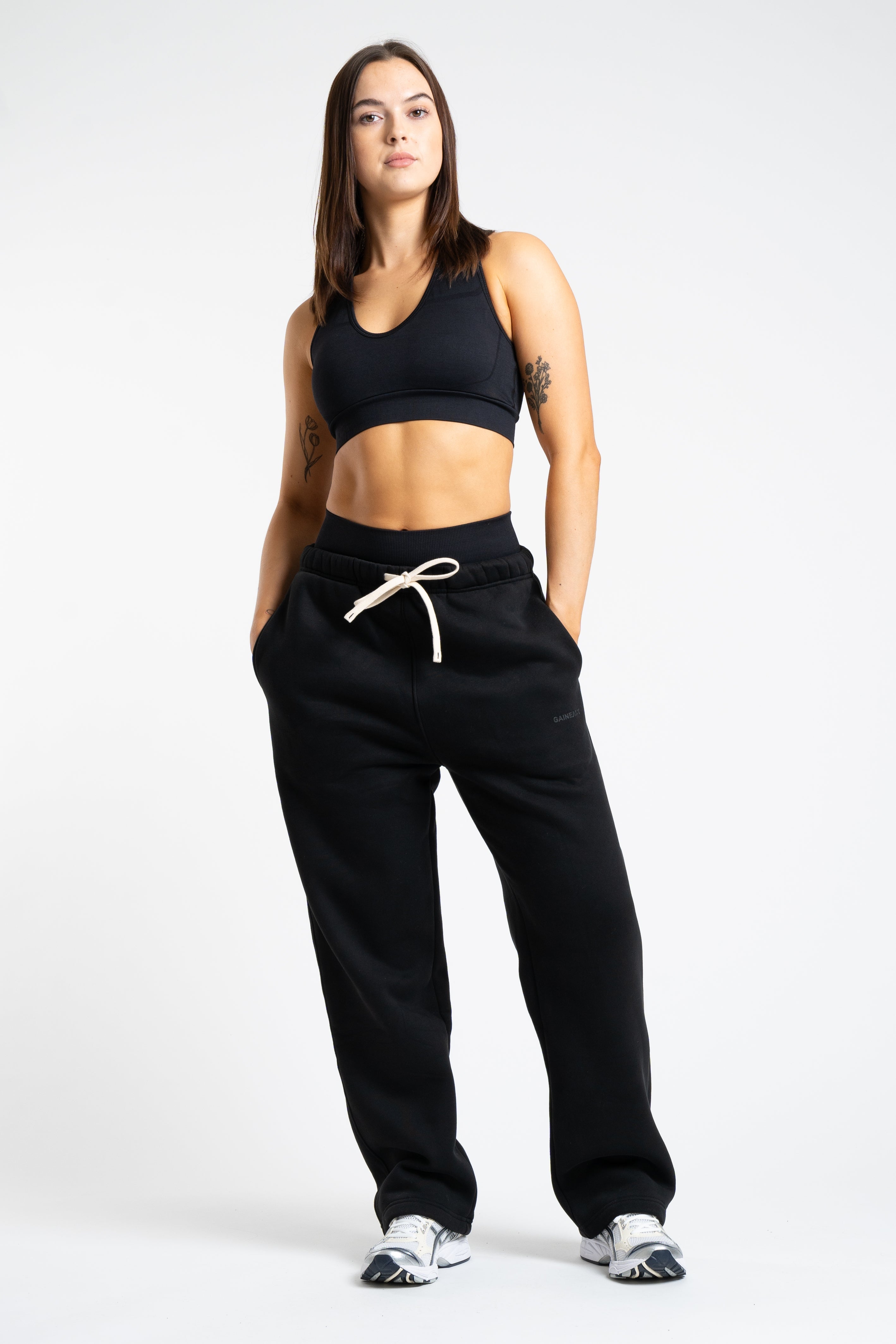 Warm Up Straight Leg Sweatpants - Midnight Black