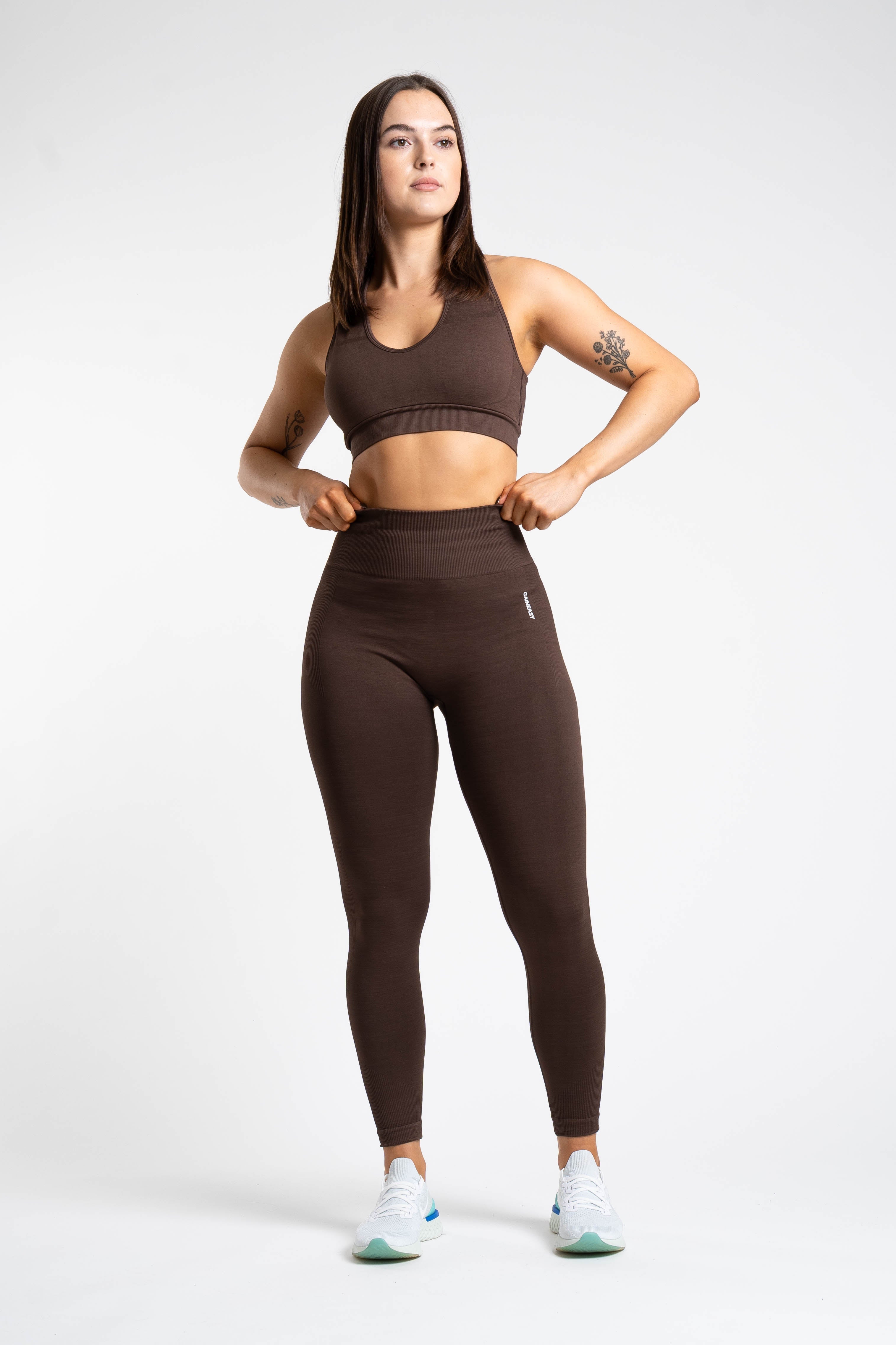 Reflex Sustainable Sports Bra - Coffee Brown