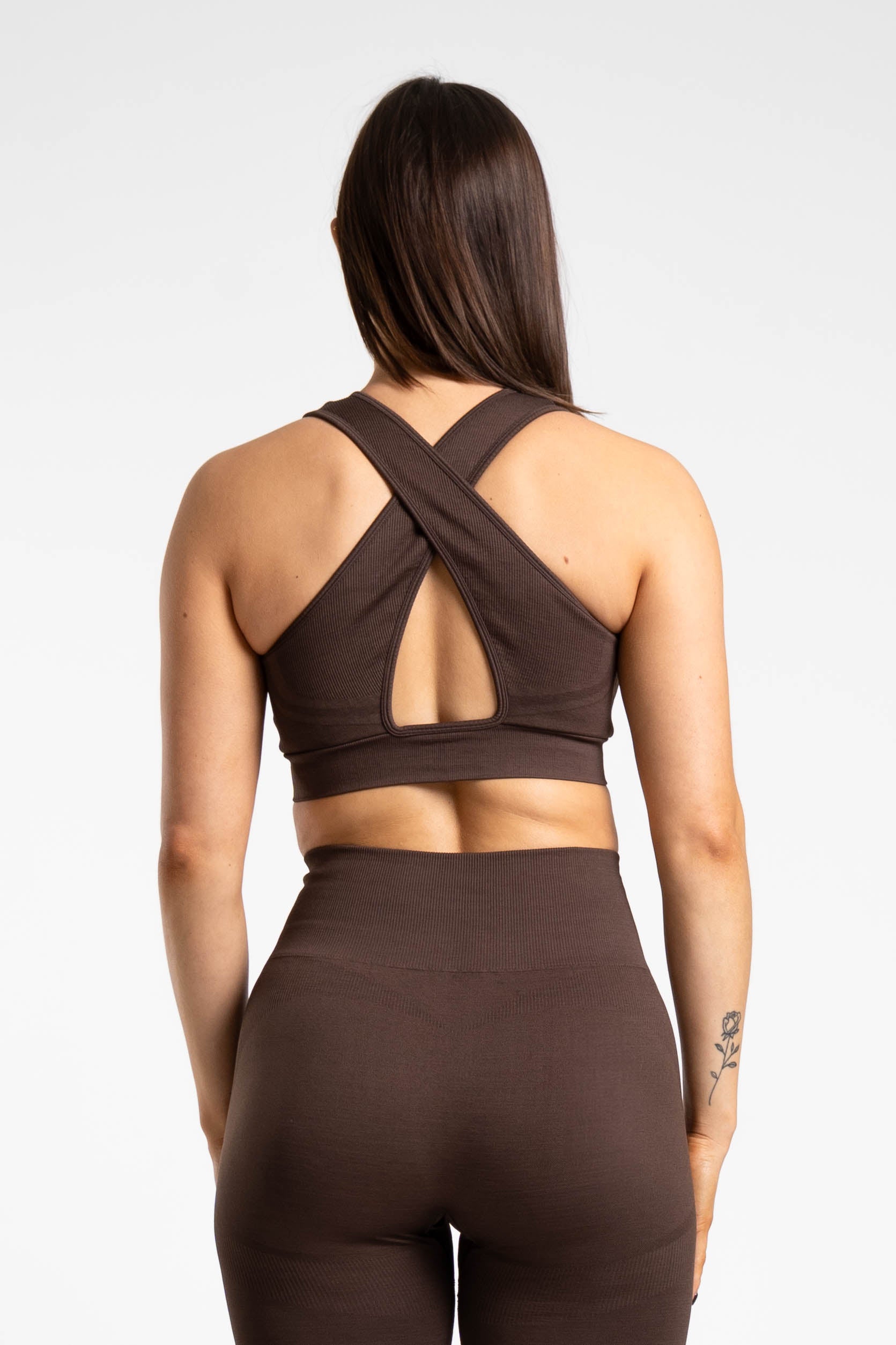 Reflex Sustainable Sports Bra - Coffee Brown